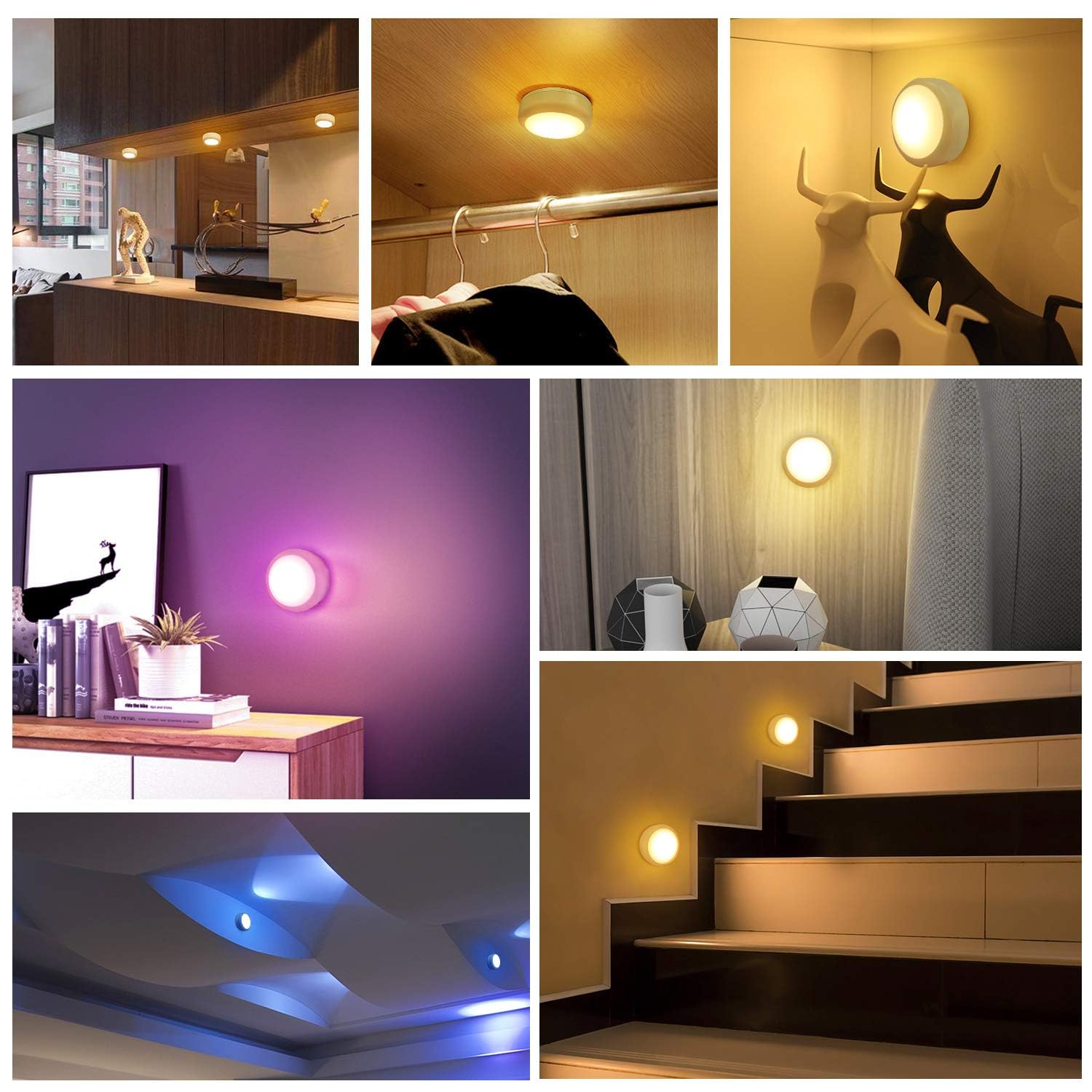 BLS six-pack provides flexible lighting for closets and shelves.