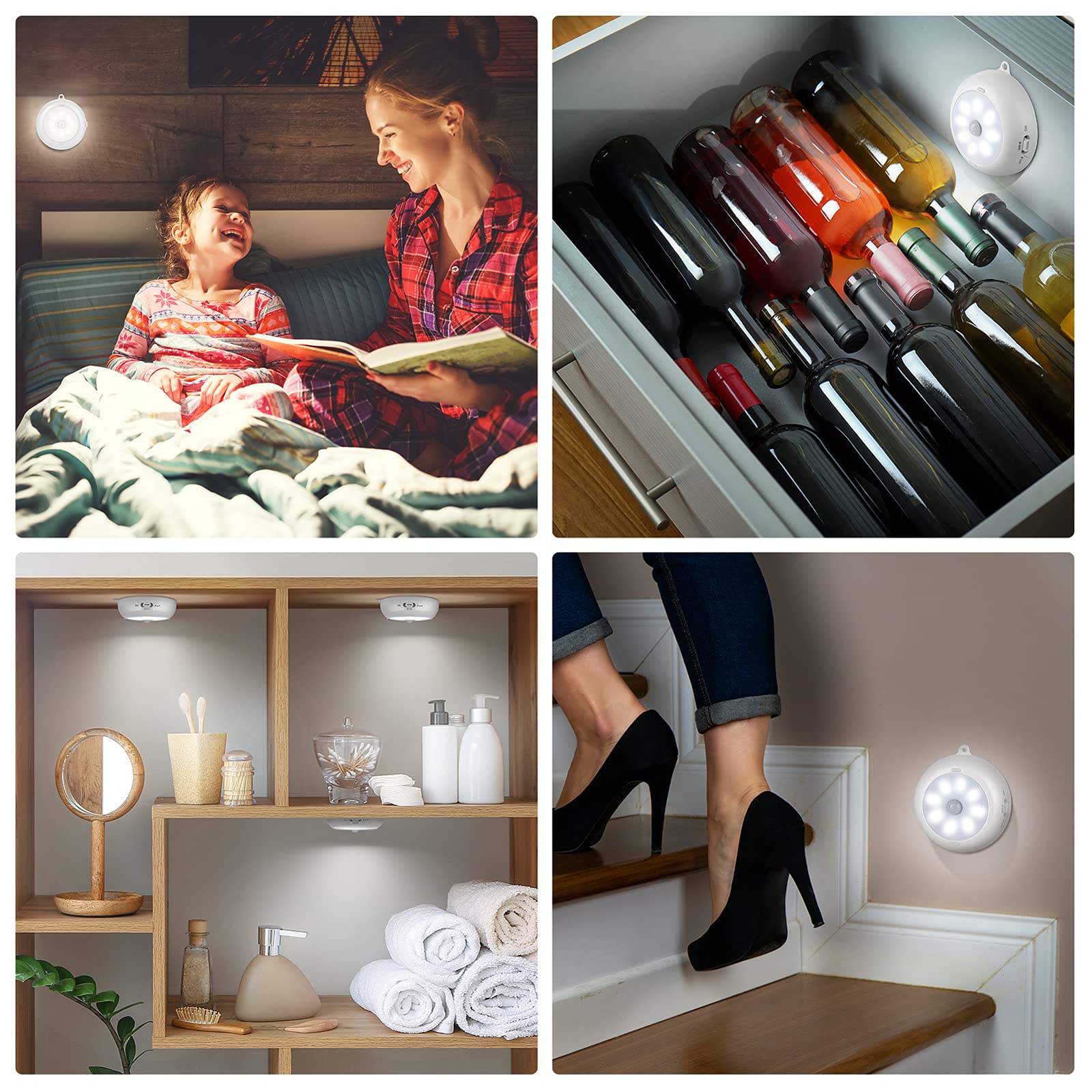 BLS motion sensor light dimmable control – customizable brightness for any room.