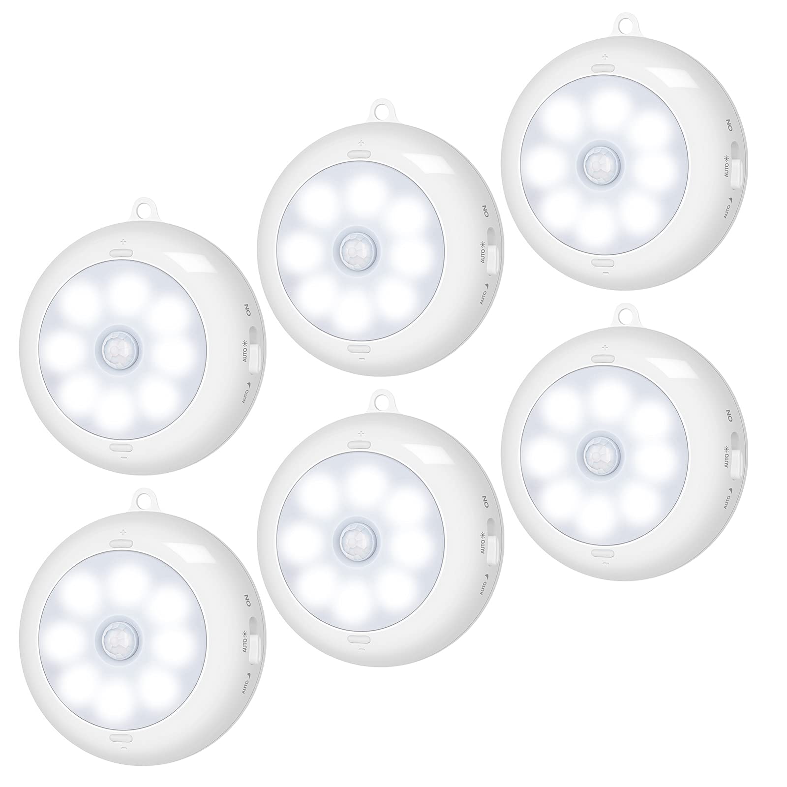 BLS motion sensor light indoor closet with battery power for quick, cordless illumination