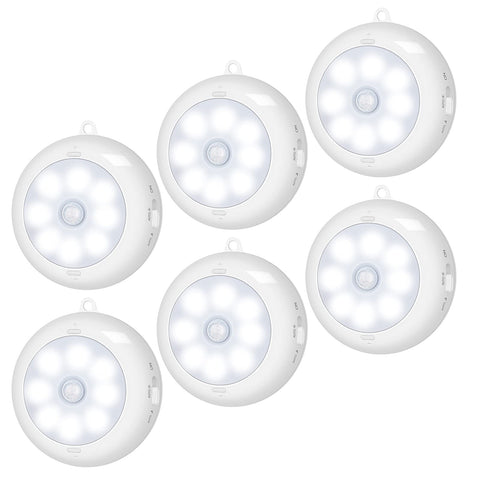 BLS motion sensor light indoor closet with battery power for quick, cordless illumination