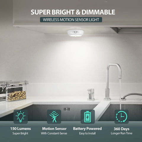 BLS under-cabinet light provides bright illumination for kitchen tasks