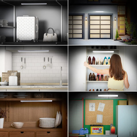 BLS versatile lighting for closets, cabinets, kitchens, and more