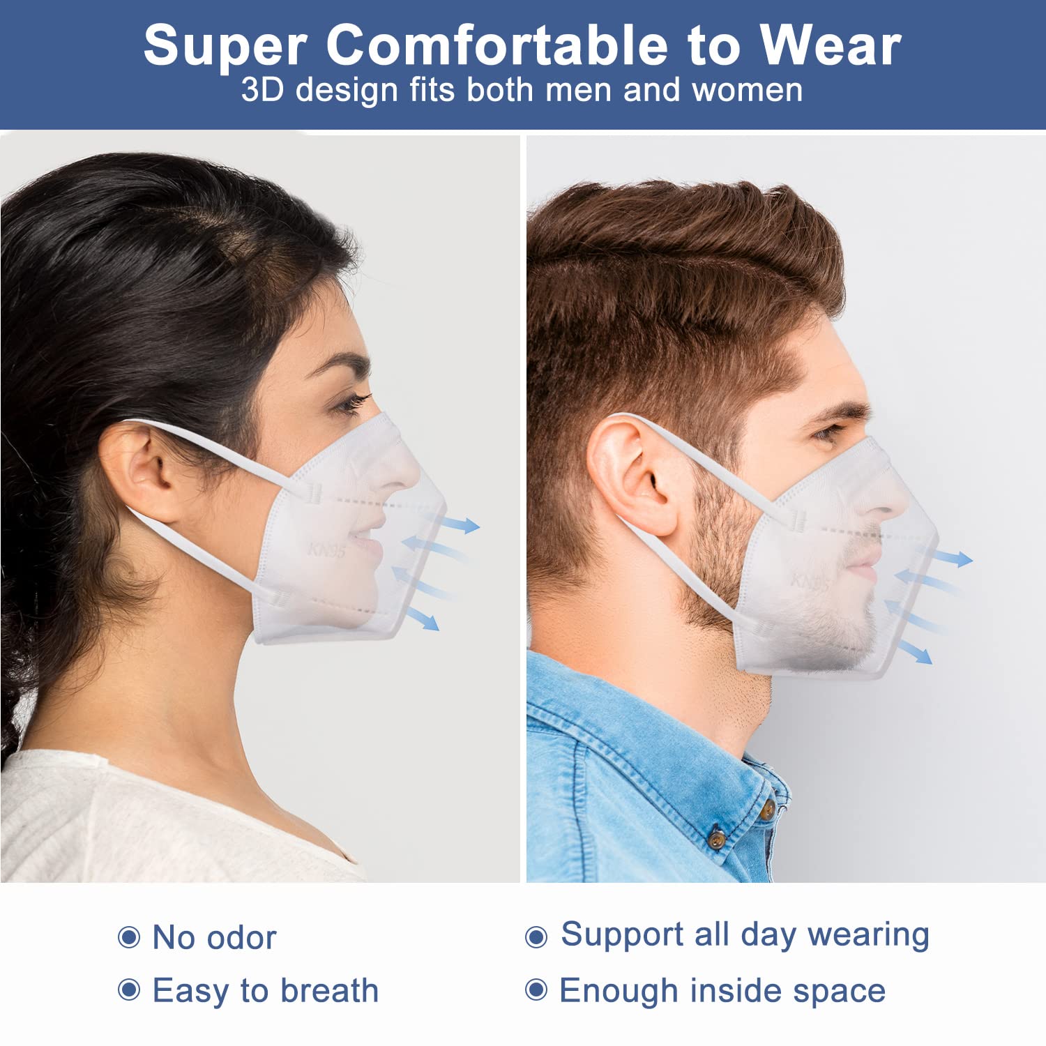 BLScode KN95 mask foldable and portable for pocket storage