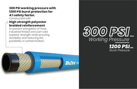 BLUBIRD BB3825 300 PSI working pressure supports reliable tool performance.