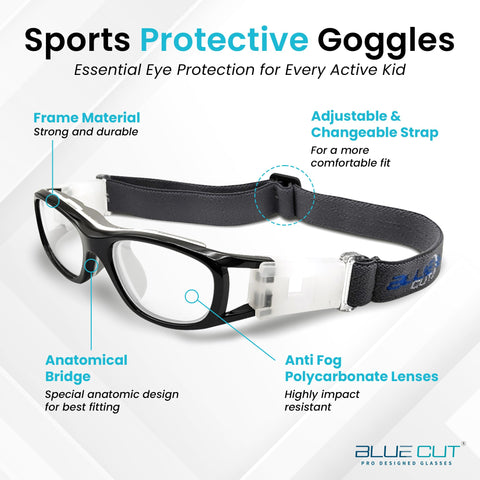 Blue Cut Goggles Case – included protective case keeps goggles safe off the field.