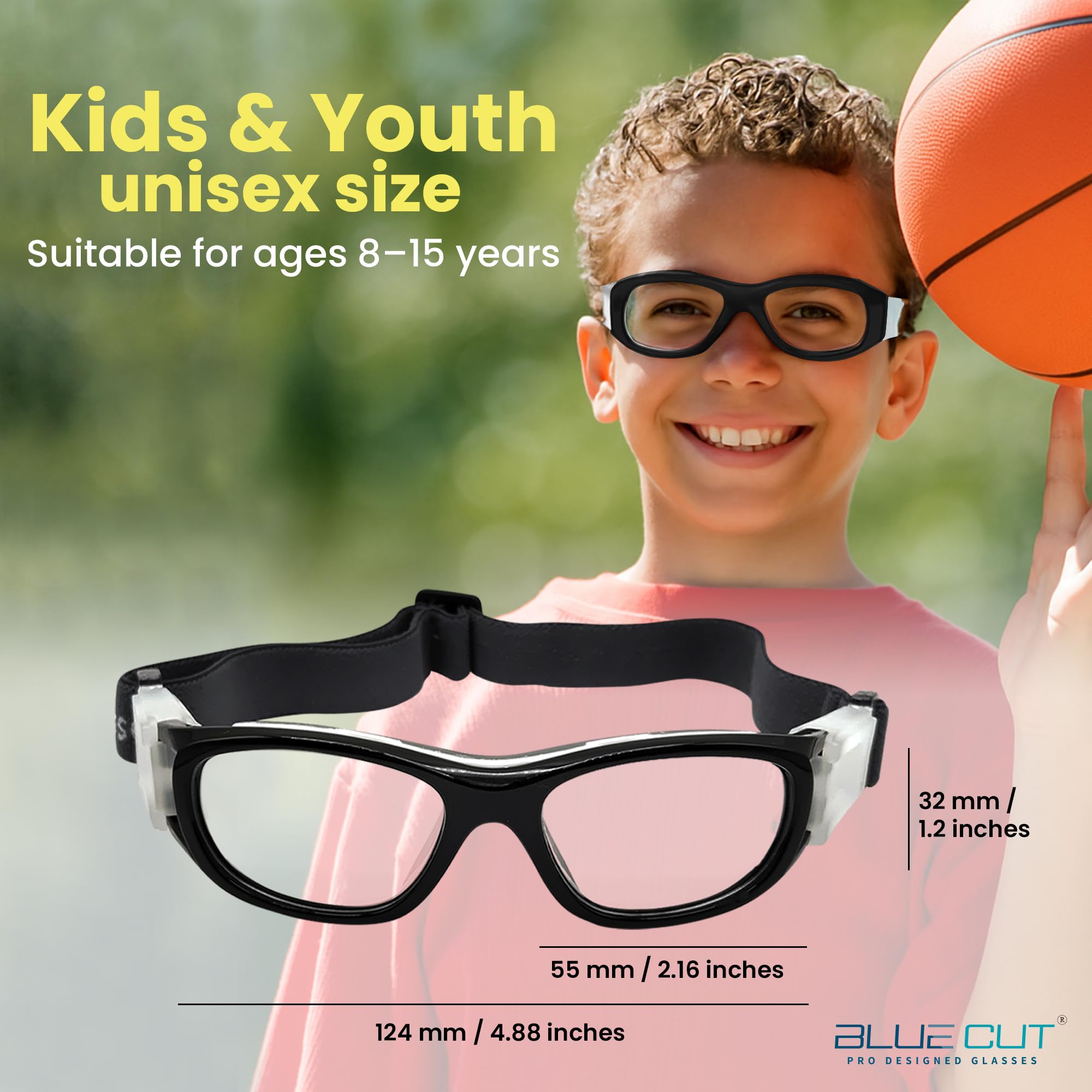 Blue Cut Goggles – adjustable strap and soft silicone padding for comfort.