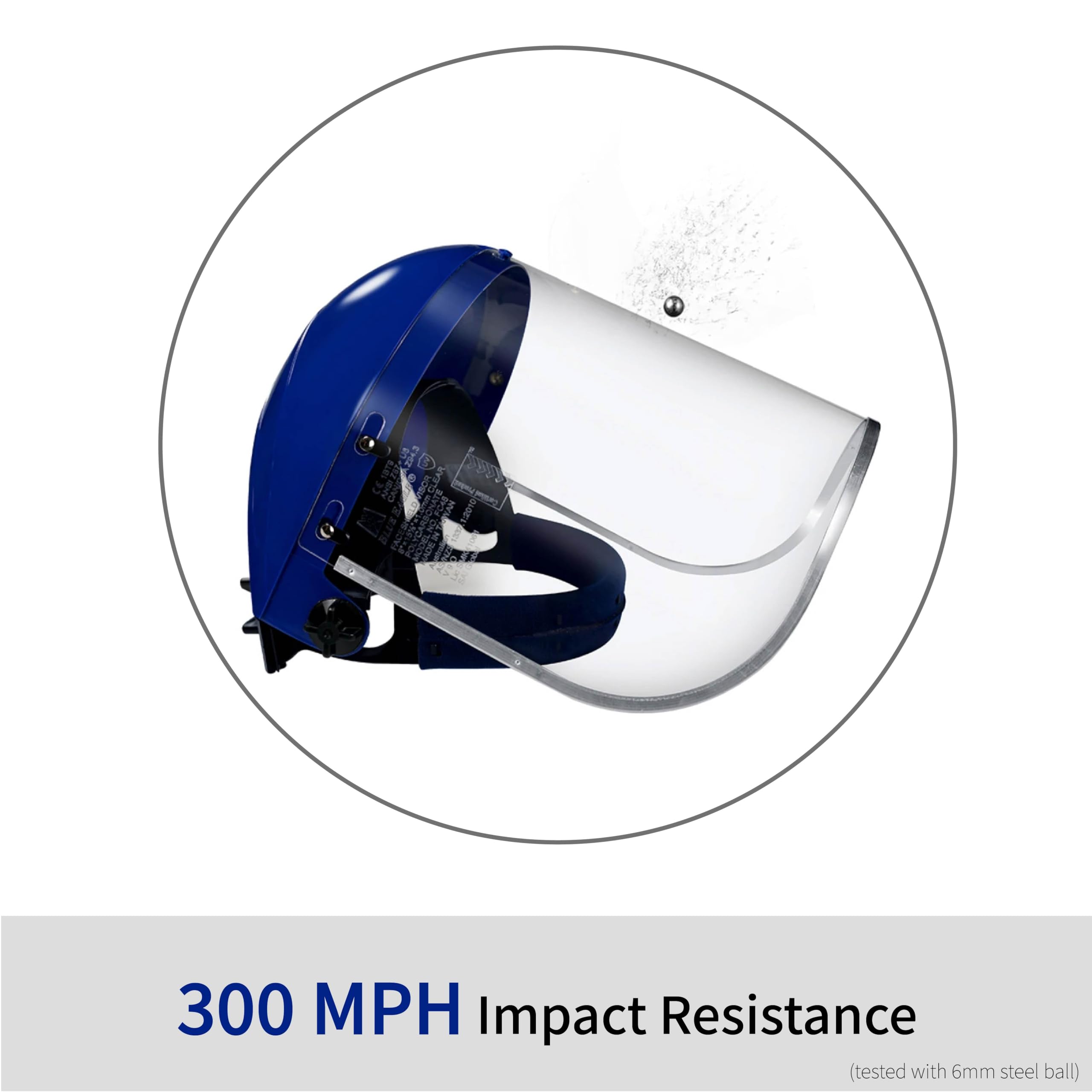 Blue Eagle face shield ideal for lab, workshop and manufacturing tasks