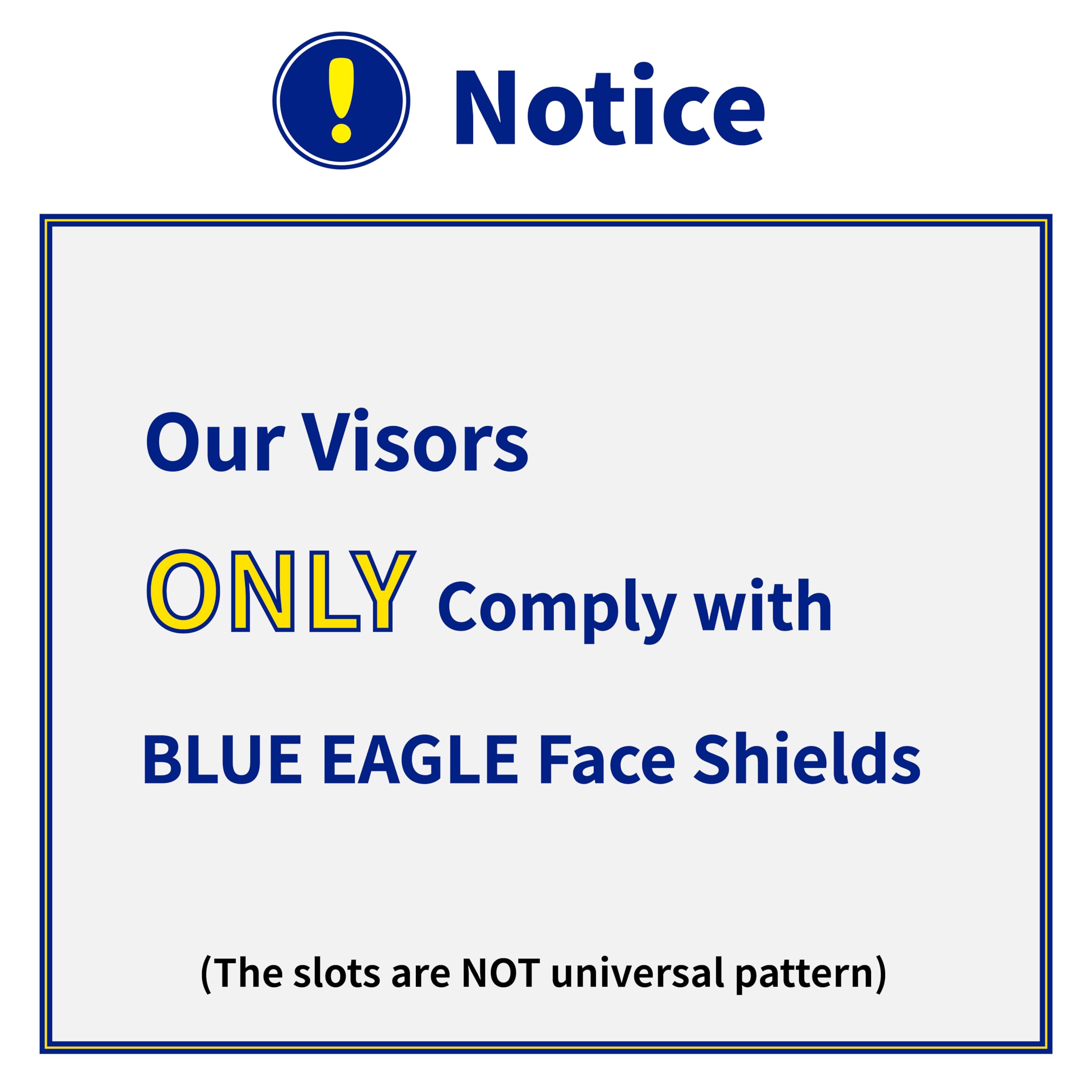 Blue Eagle visors side view highlighting quick-change compatibility with helmets
