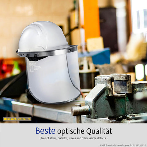 Blue Eagle high-impact replacement visor for rapid replacement needs.