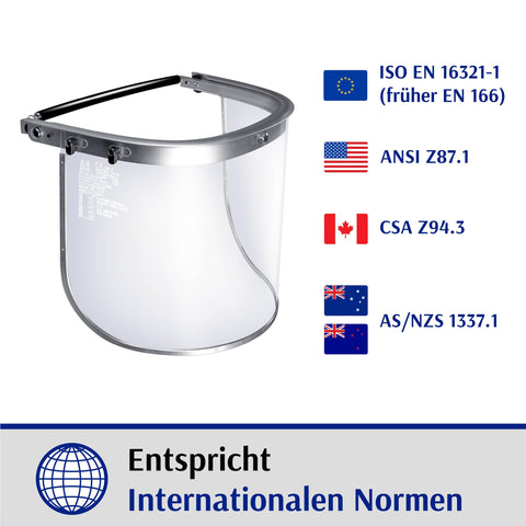 Blue Eagle swivel pins enable smooth shield movement and quick release.