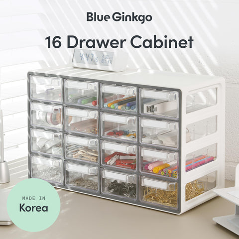 Blue Ginkgo cabinet adjustable dividers creating custom compartments