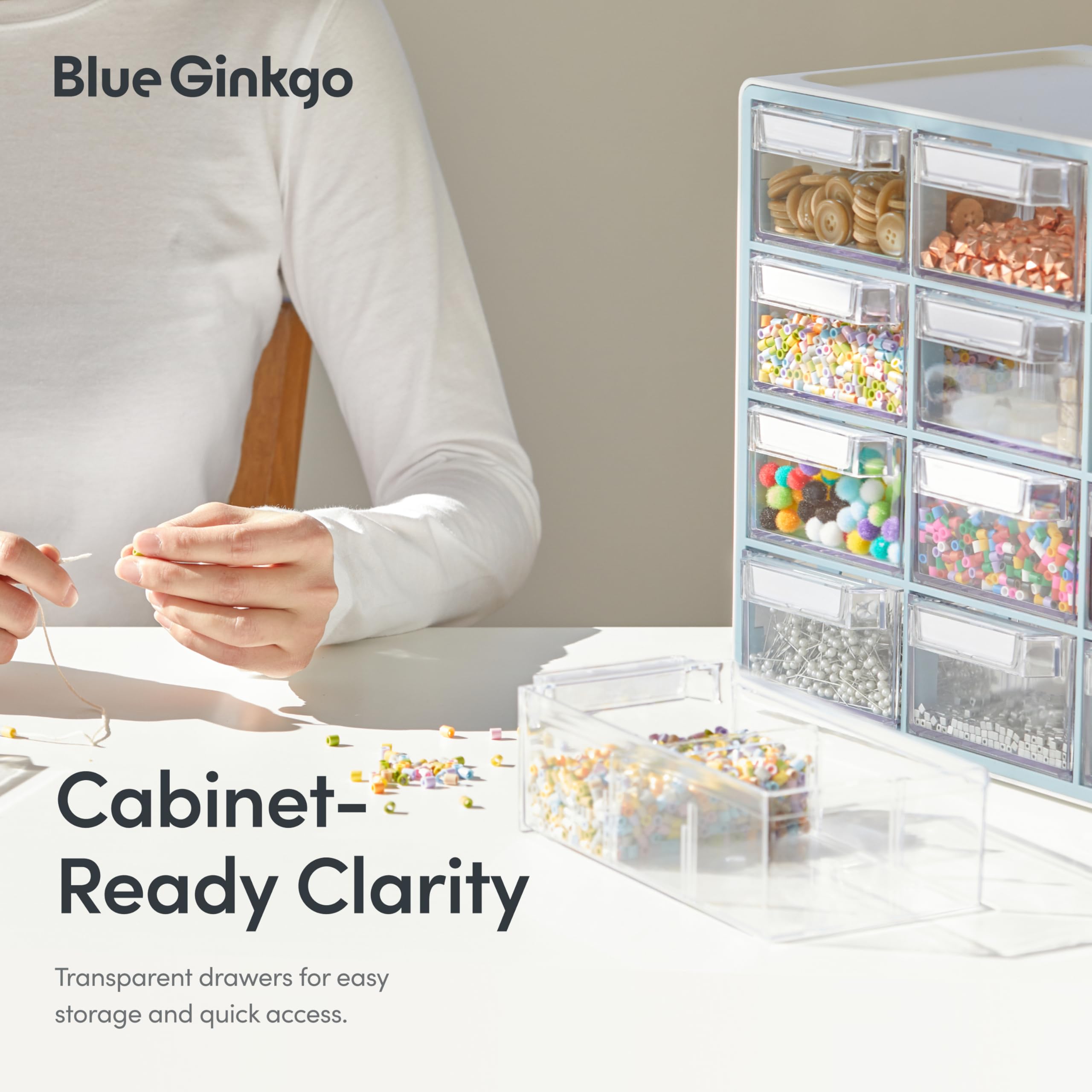 Blue Ginkgo cabinet dimensions for planning storage in small spaces