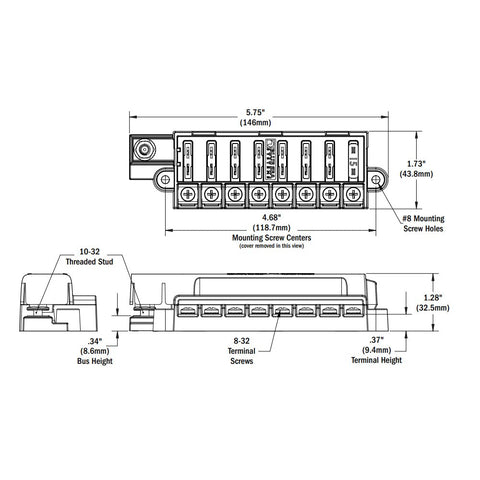 Blue Sea Systems 5046 ST delivers eight-circuit protection for marine setups up to 30A per circuit.