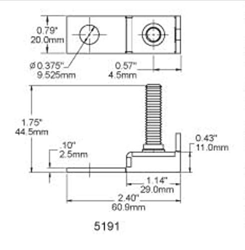 Blue Sea Systems 5191 fuse block terminal with labeled amperage for easy maintenance
