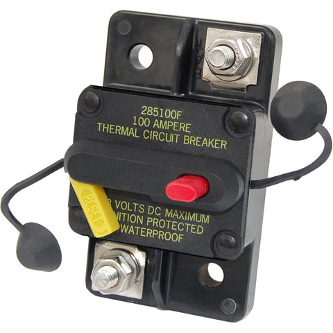 Blue Sea Systems 7184-285 thermal circuit breaker with surface-mount switch for reliable marine protection.