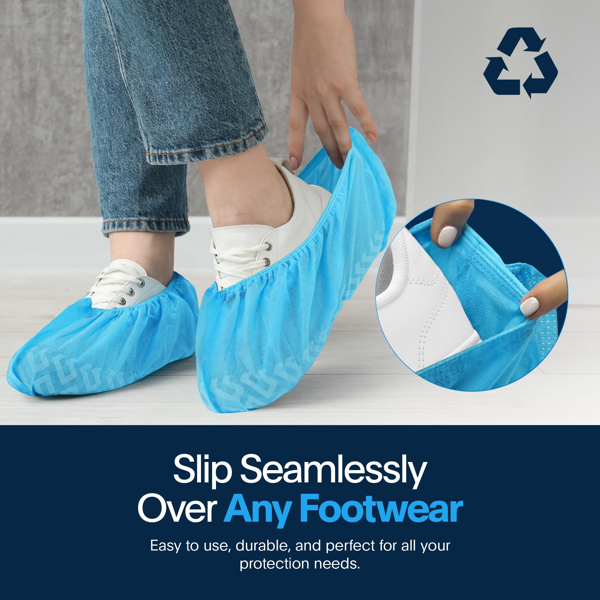 Blue Shoe Guys boot covers suit professionals across painting, real estate, and maintenance.