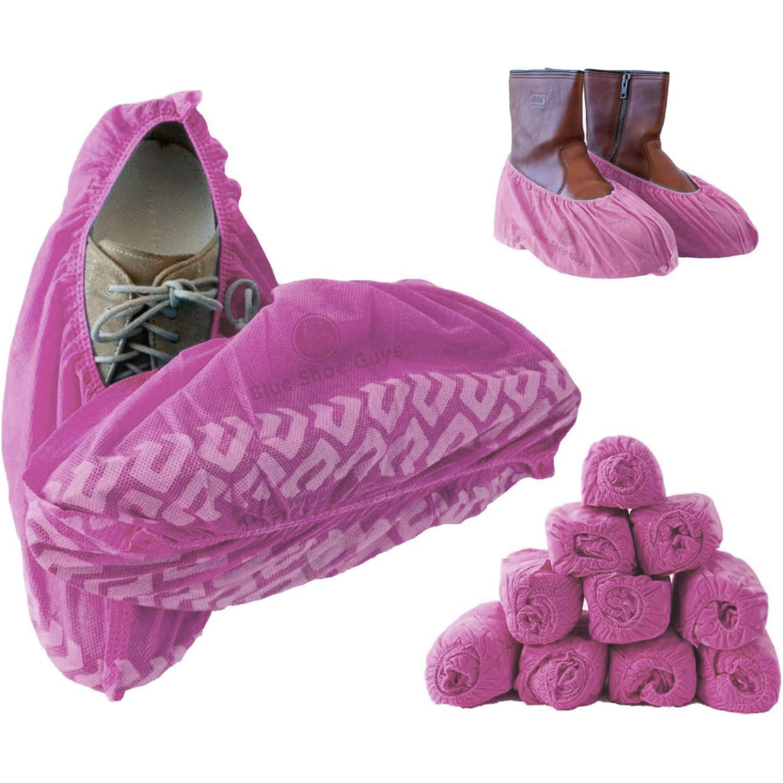 blue shoe guys premium boot covers in large size with secure fit and easy on/off.