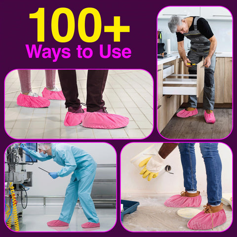 blue shoe guys recyclable and latex-free booties offer eco-friendly safe use.