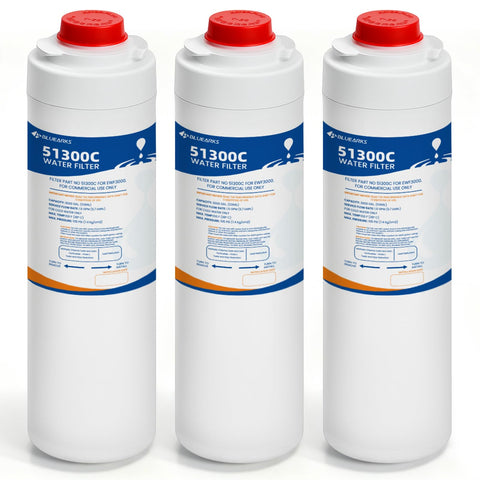 Bluearks 3-pack 51300C replacement filter, ready for Elkay compatibility and cleaner water.