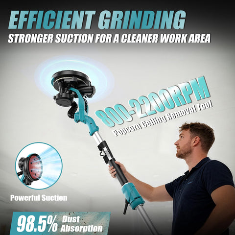 Bluebow extendable rod reaches high ceilings without ladders.