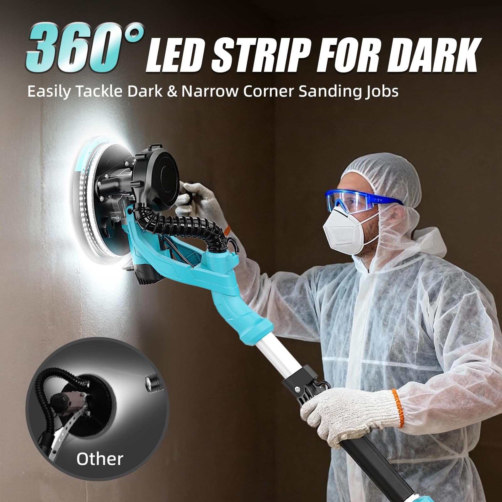 Bluebow six-speed control supports 800-2200 RPM for tailored finishing.