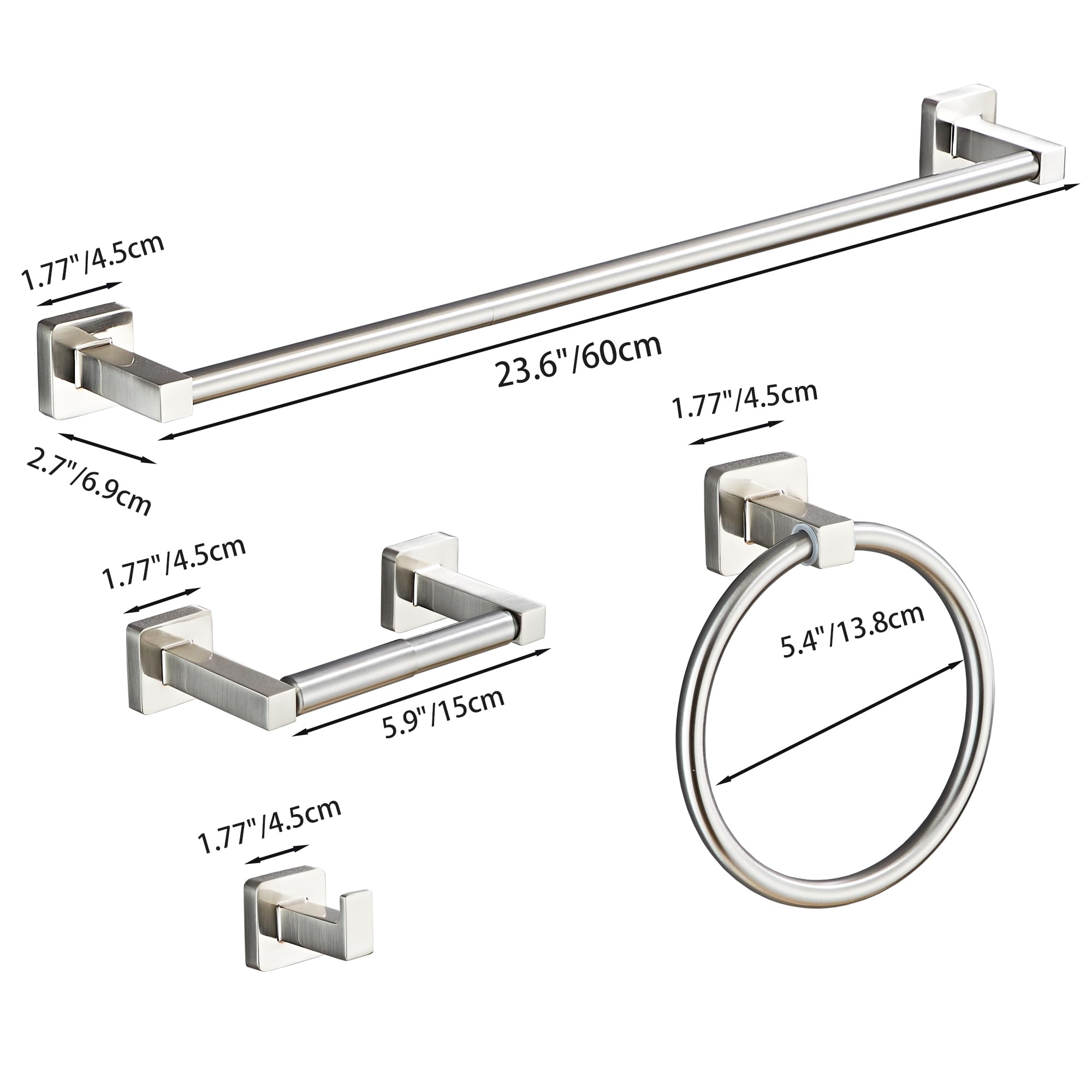 Bluebyrne brushed nickel close-up highlights durable finish and subtle texture.