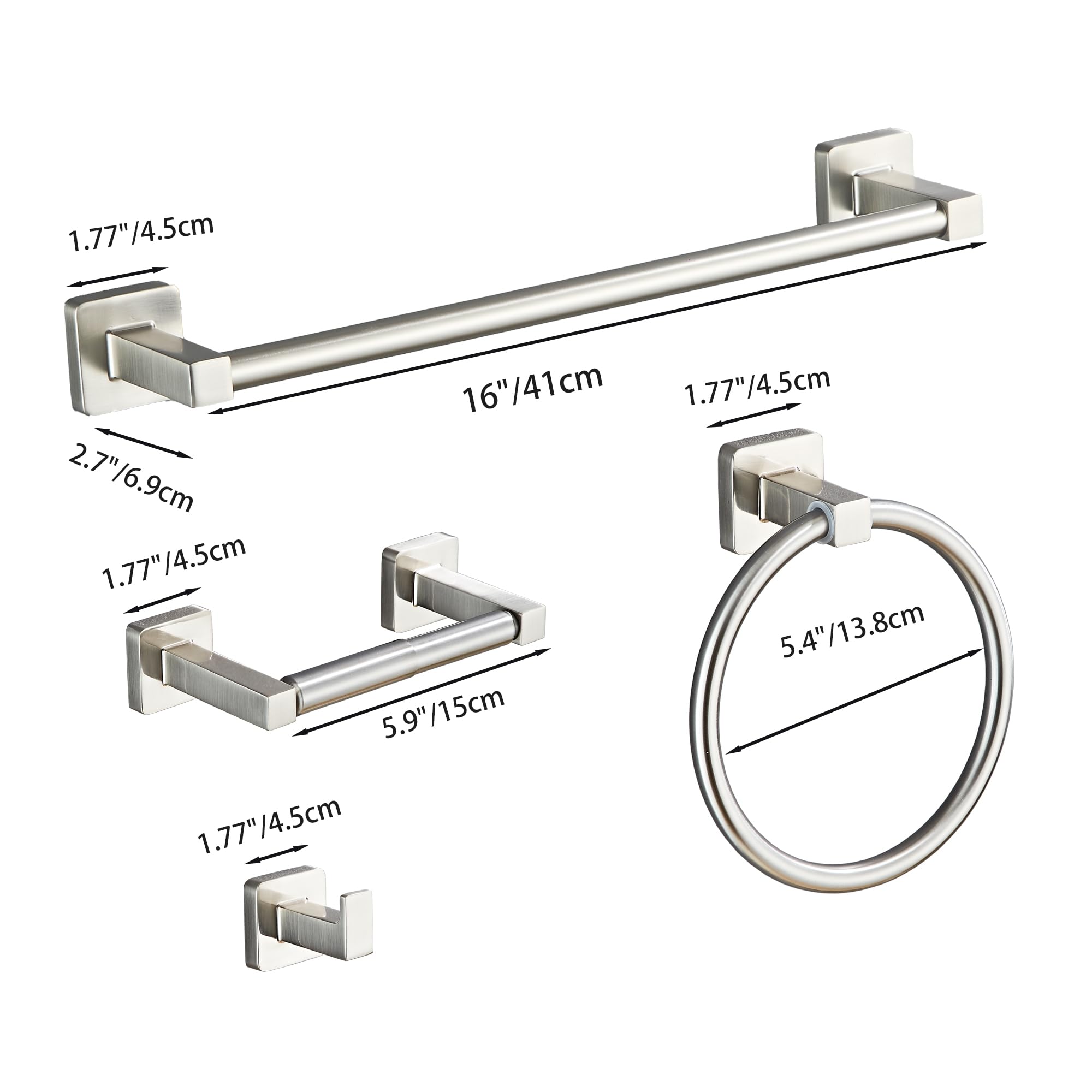 Bluebyrne brushed nickel finish close-up, durable coating resists daily wear.