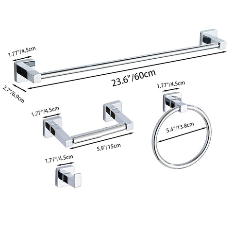 BlueByrne chrome bathroom set in use for a modern, streamlined look