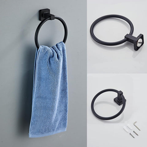 Bluebyrne matte black toilet paper holder for easy reach