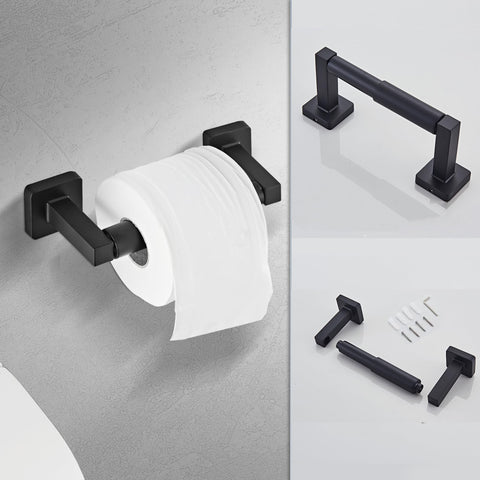 Bluebyrne matte black wall hooks improve towel organization