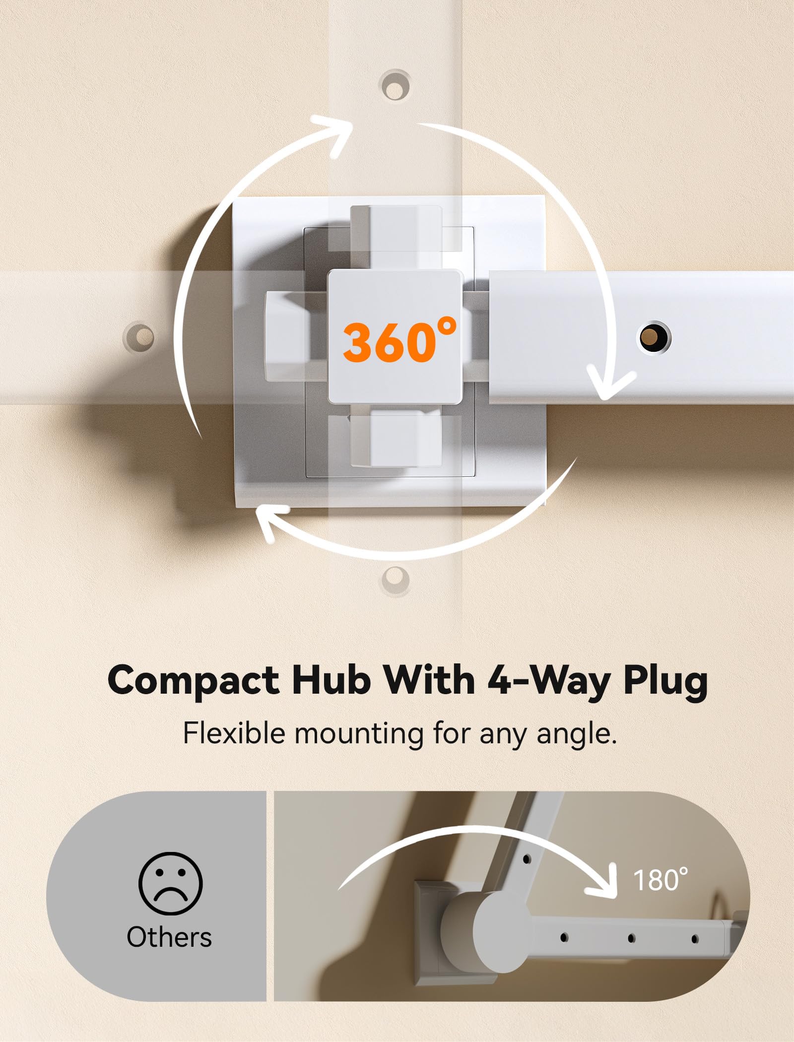Blueera kit includes screws and adhesive strips for installation