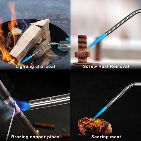 BlueFire MRS-7014B triple-point flame supports precise brazing and soldering.