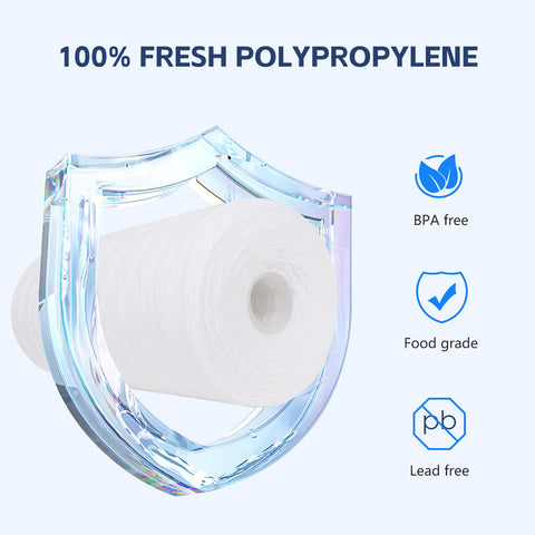 BLUERISE NSF-certified sediment filter ensures safety and integrity.