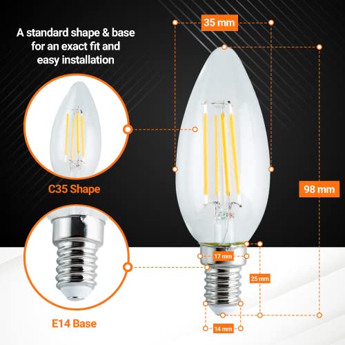 BlueStars bullet-top E14 bulb adds elegant torpedo shape to interiors.