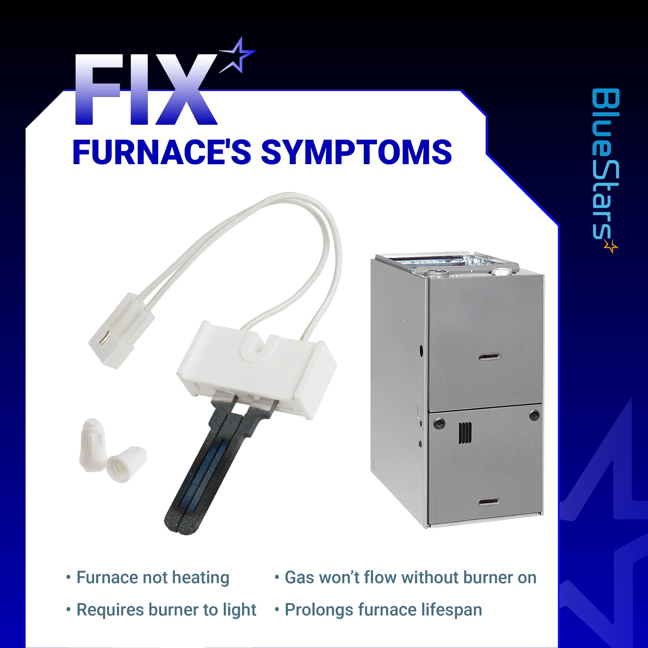 BlueStars LH33ZS004 installation-ready view highlights broad furnace compatibility