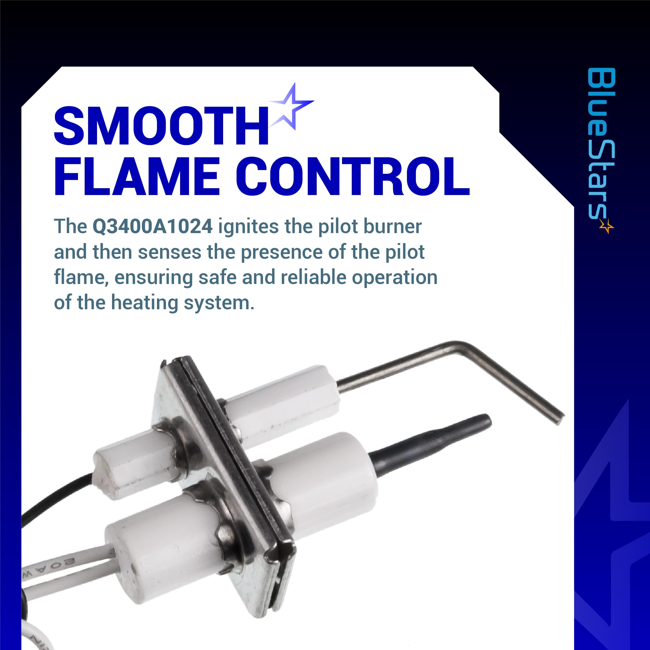BlueStars Q3400A1024/U fiberglass-sheathed wires support durable connections