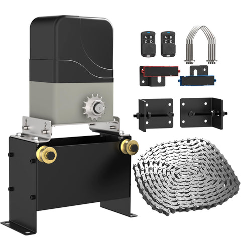 Bluetezeit 1100lb sliding gate opener ready for residential driveways with smooth operation