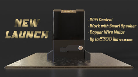 Blütezeit 1800lb gate opener side view showing compact profile.