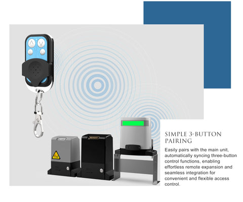 Blütezeit remote in car use demonstrating 100 ft range