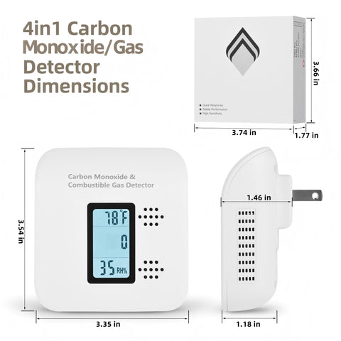 Bluevortex Travel CO Detector high-sensitivity sensor supports real-time monitoring.
