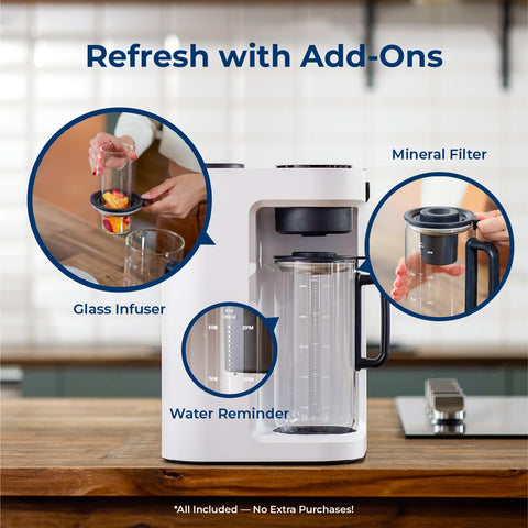 Bluevua fruit infusion feature lets you craft flavored water easily