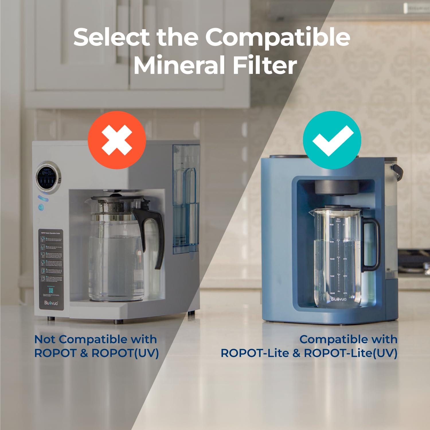 Bluevua one-year remineralization filter set for RO100ROPOT-Lite systems