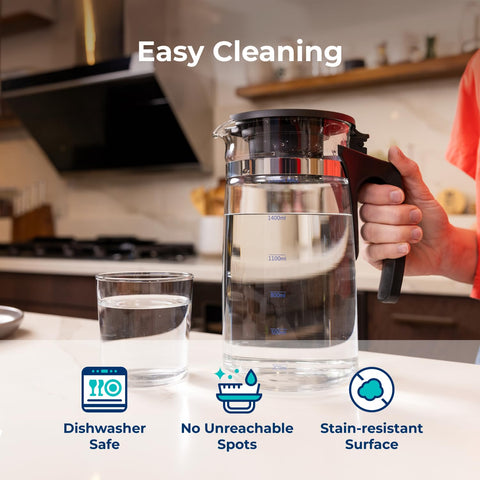 Bluevua water filter replacement carafe visual supports clean hydration routines.