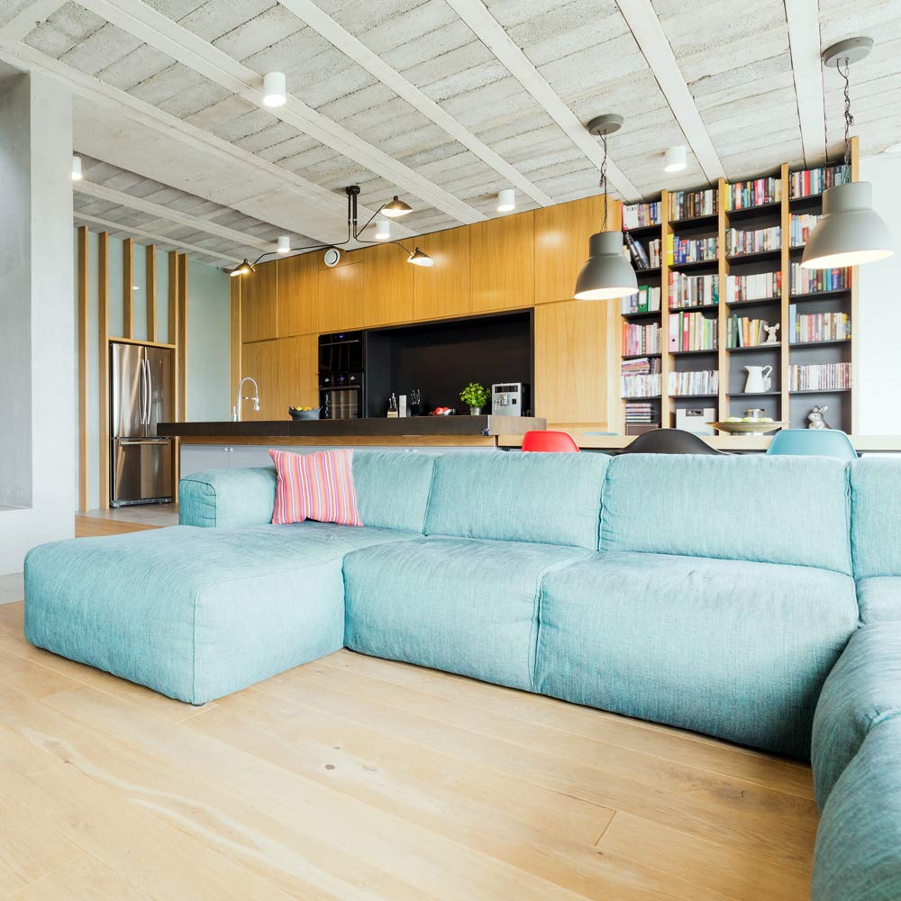 BlueX 8-pack ideal for bedrooms, kitchens, and hallways with instant full brightness.