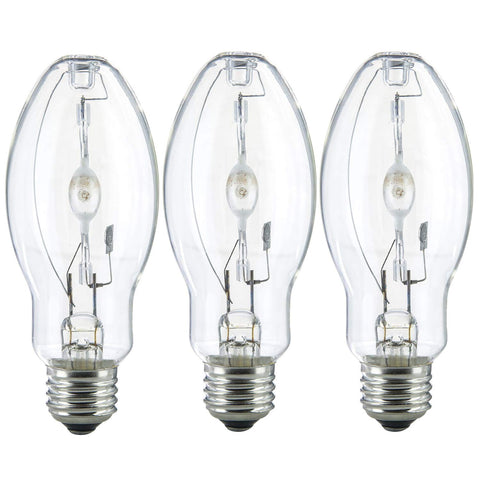 Bluex Bulbs MH100/U/MED 100W metal halide bulb front view with bright output for shops