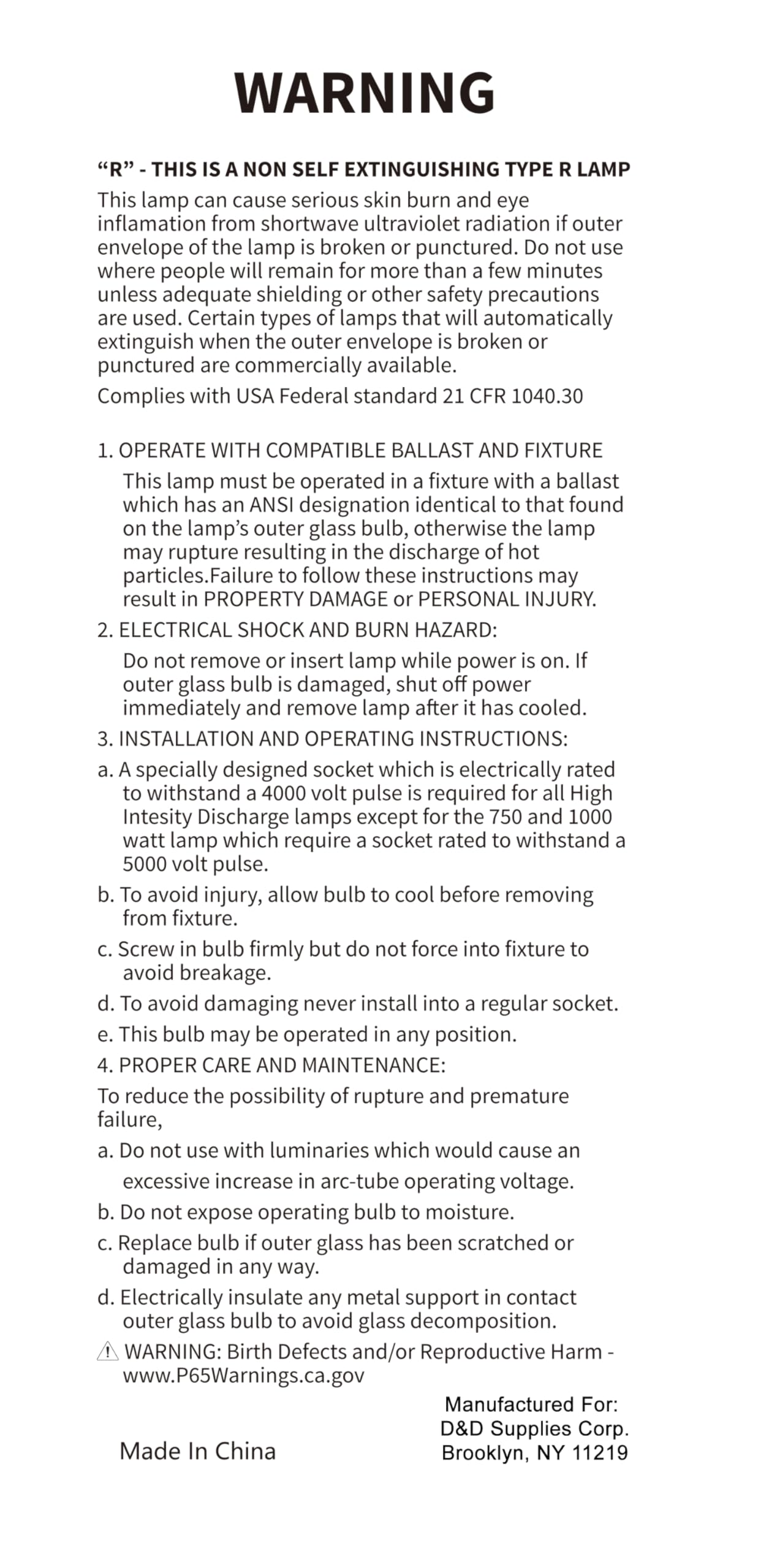 Bluex Bulbs MH1000 BT37 illuminated demonstrates bright 4000K color for clear visibility in warehouses.