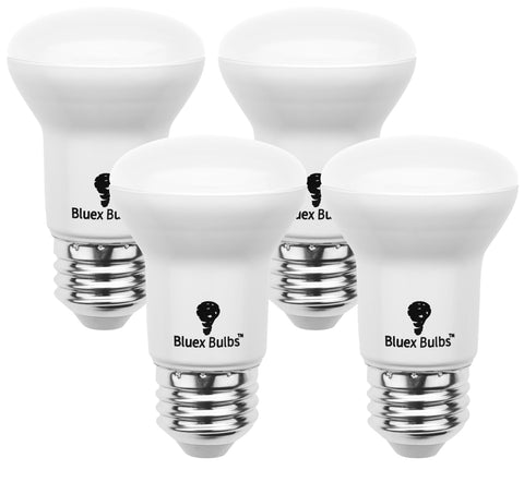 Bluex Bulbs R16 LED mini flood bulb in chandelier delivering warm white ambiance for living spaces.