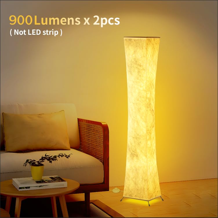 BLUEYE floor lamp remote control demonstrating easy dimming and color changes