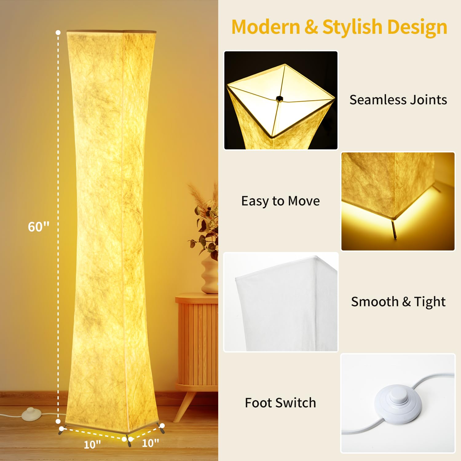 BLUEYE floor lamp in cozy living room setup