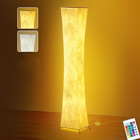 BLUEYE floor lamp shade close-up showing soft glow from Tyvek Dupont shade